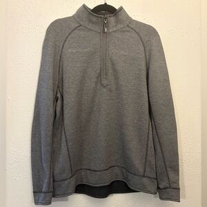Tommy Bahama Jeans Sweatshirt Mens Large Reversible Quarter Zip Pullover